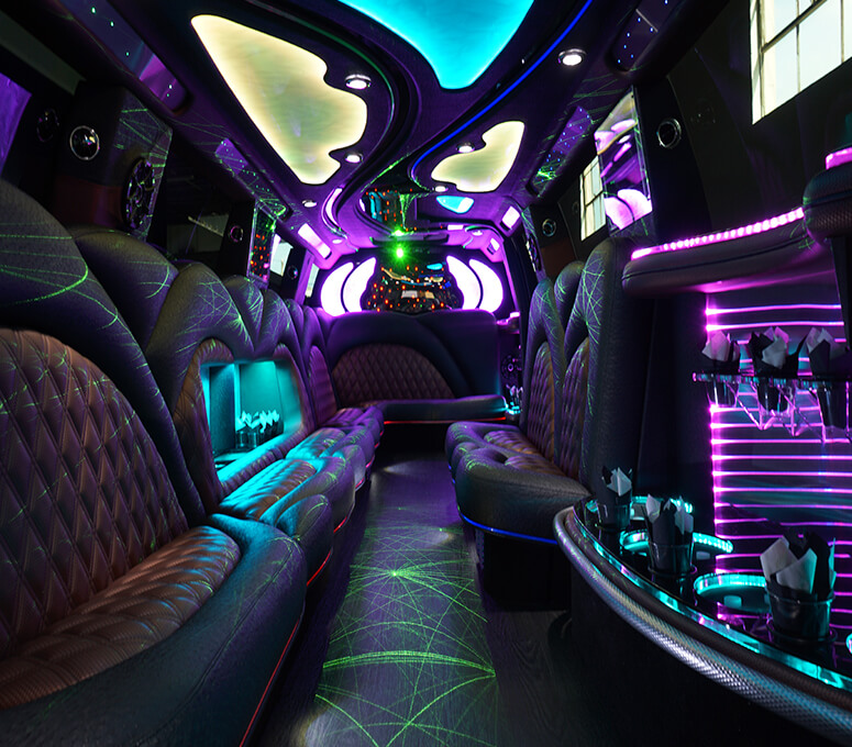limo rental with cup holders